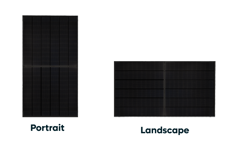 Afbeelding zonnepanelen portrait of landscape